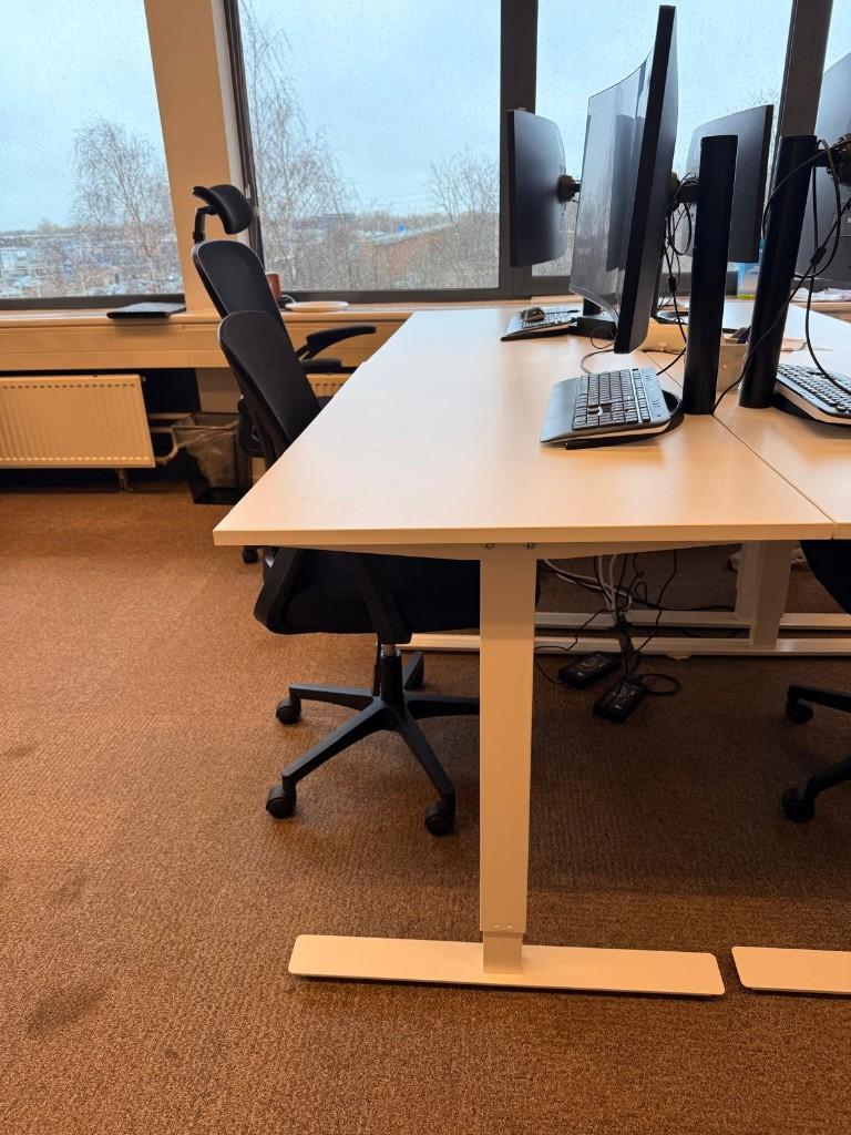 Zit / Sta Bureau  Wit, IKEA, Ophalen, Zit-sta bureau, 120 cm, Spaanplaat of MDF