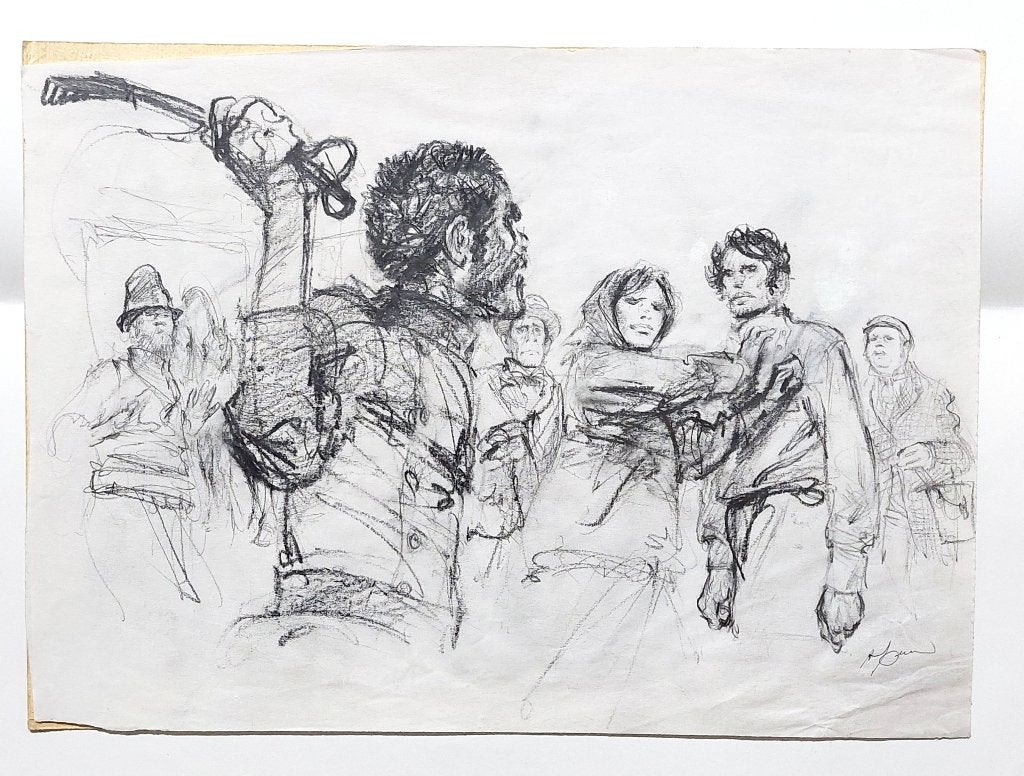 Originele tekening van Rene Follet - Ivan Zourin, Ophalen of Verzenden