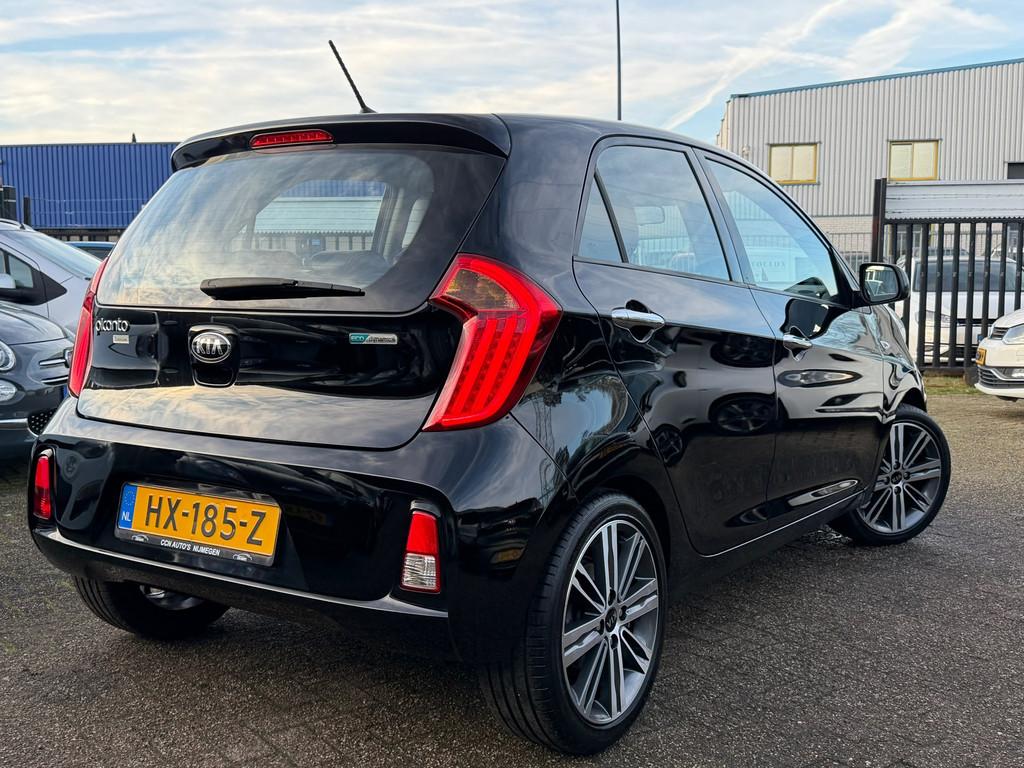 Kia Picanto 1.0 CVVT DynamicLine Colorline / Half Leer / LED, Voorwielaandrijving, Euro 5, Gebruikt, Zwart