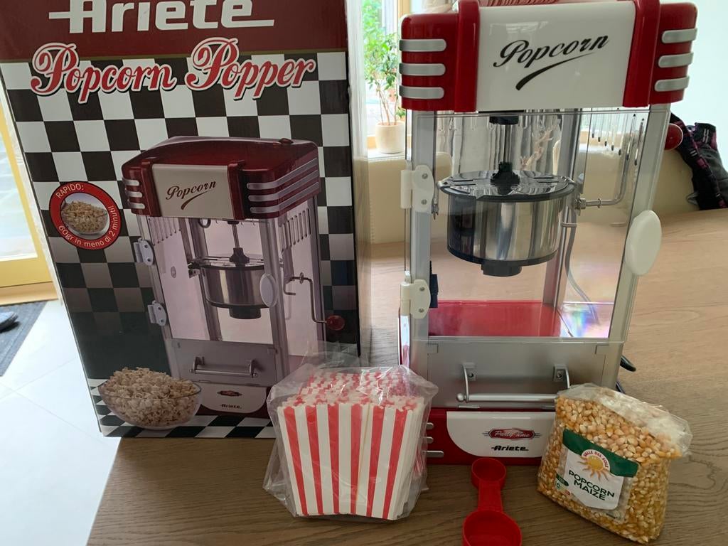 Popcorn machine retro Ariete 2953/00, Witgoed en Apparatuur, Overige Witgoed en Apparatuur, Zo goed als nieuw, Ophalen