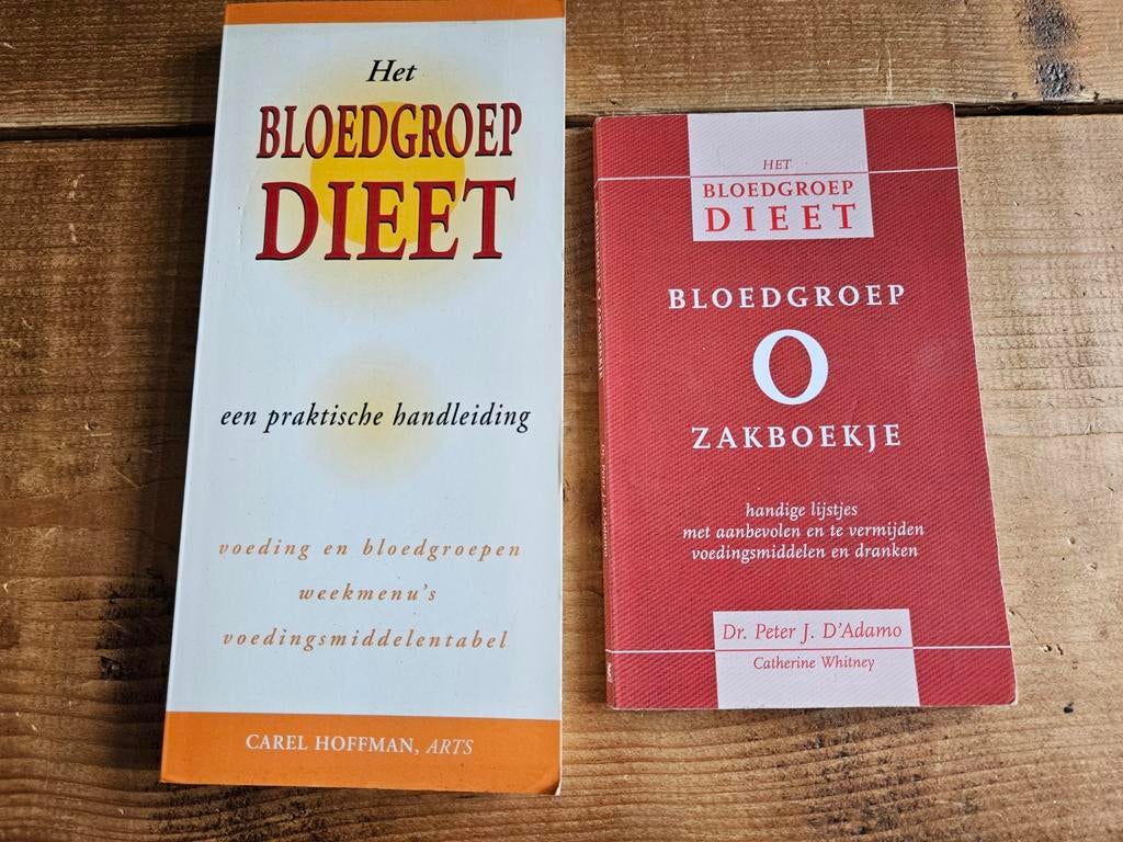 Bloedgroep Dieet Boek & Zakboekje - Bloedgroep O, Ophalen of Verzenden, Gelezen, Dieet en Voeding, Carel Hoffman, Dr. Peter J. D'Adamo, Catherine Whitney