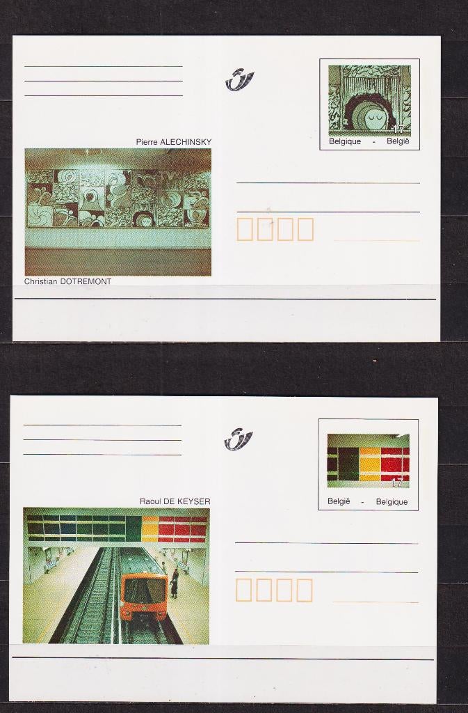 België 1998 Geïllustreerde briefkaarten BK66-BK67 **, Postzegels en Munten, Ophalen, Postfris, Postfris