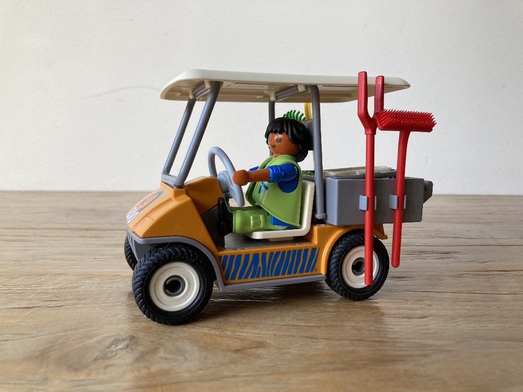 Playmobil Dierenverzorger met materiaal 6636, Gebruikt, Complete set, Voertuig, Ophalen of Verzenden