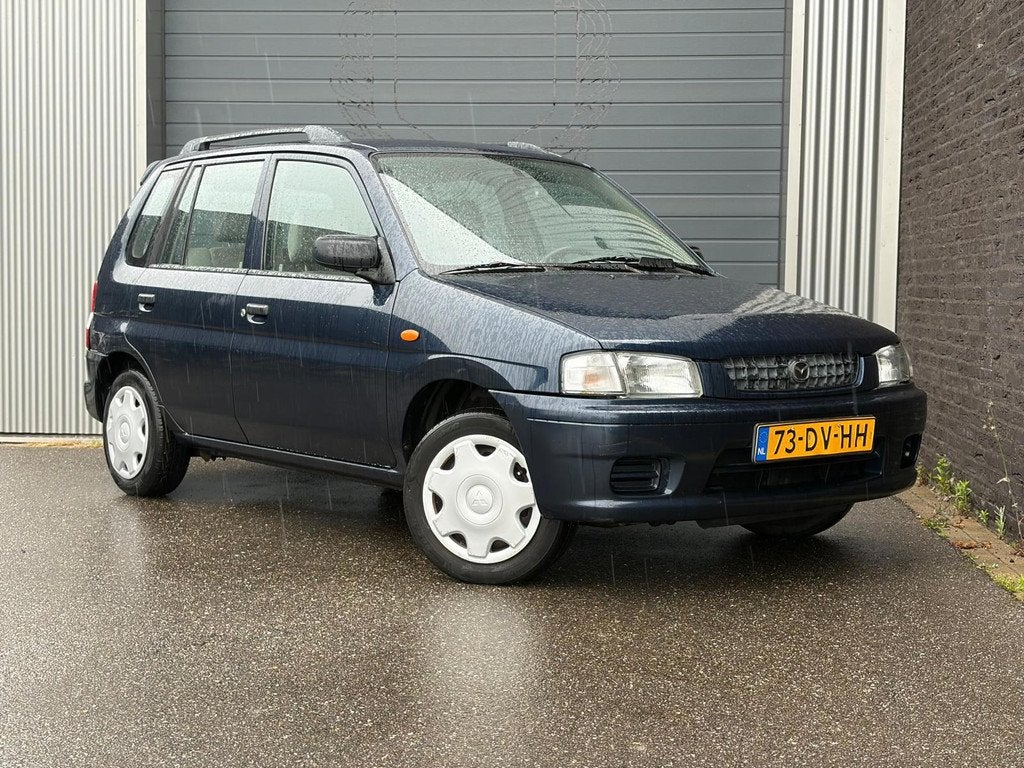 Mazda Demio 1.3 LX Nap, Auto's, Mazda, 31 €/maand, Blauw, Bedrijf, Grijs