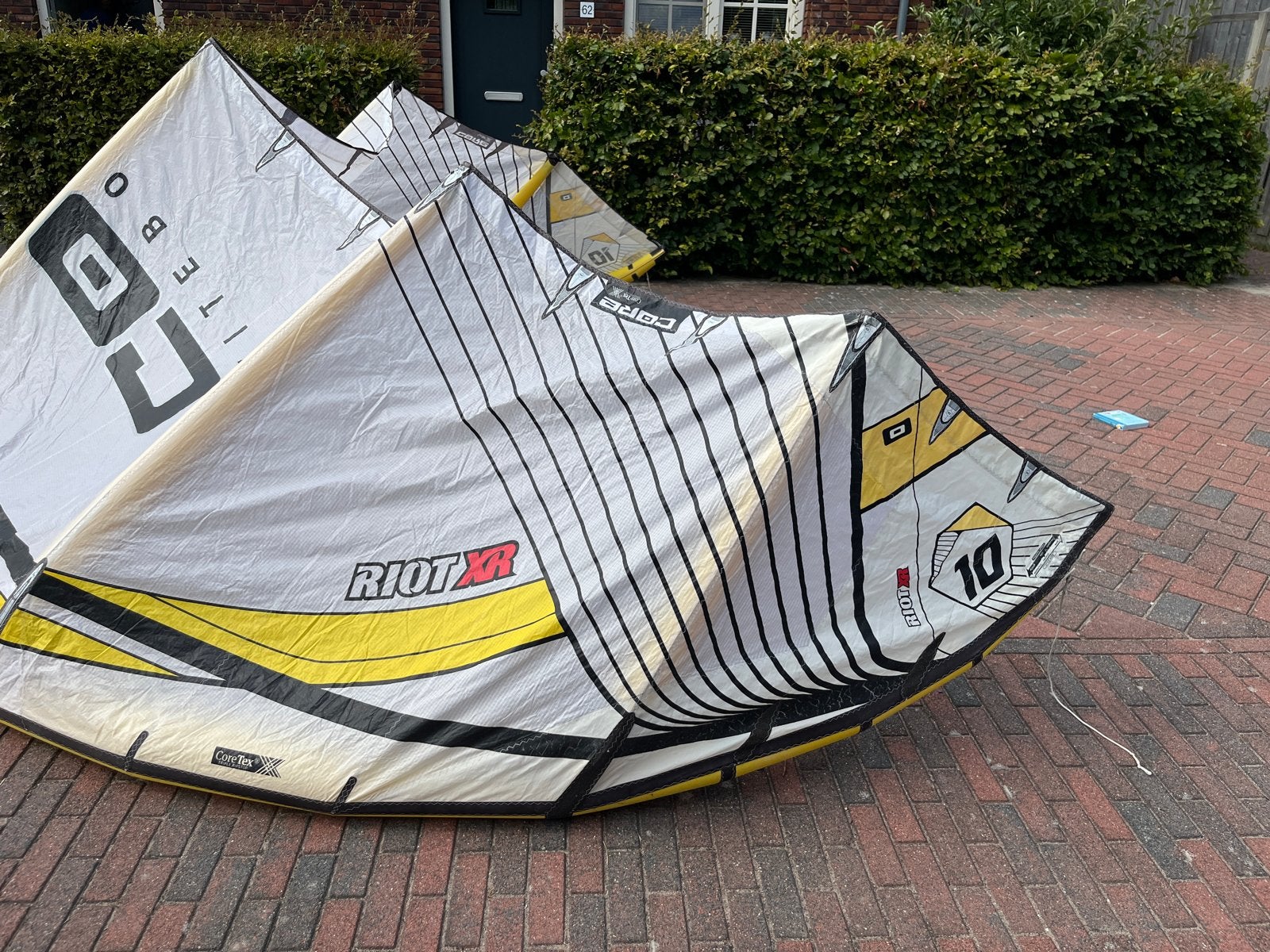 Core Riot XR 10m² Kitesurf Kite, Watersport en Boten, Kitesurfen, Ophalen, Gebruikt, 10 m², Geen board