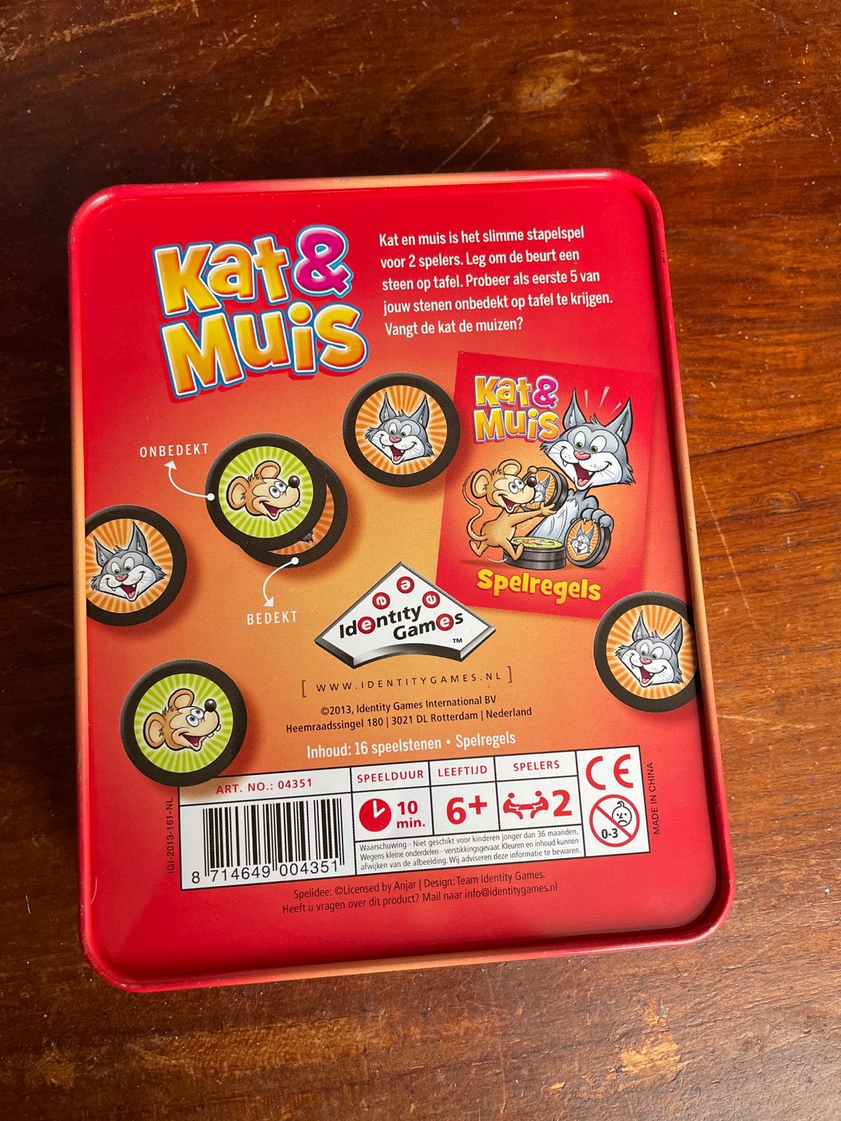 Kat & Muis - Het spel waar je stapelgek van wordt!, Hobby en Vrije tijd, Een of twee spelers, Ophalen of Verzenden, Zo goed als nieuw