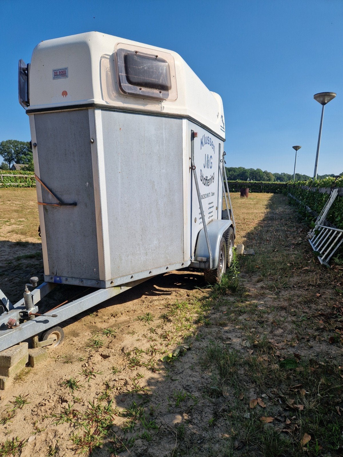 2 paardstrailer (opknapper), Ophalen, Gebruikt, Hout, 2-paards trailer