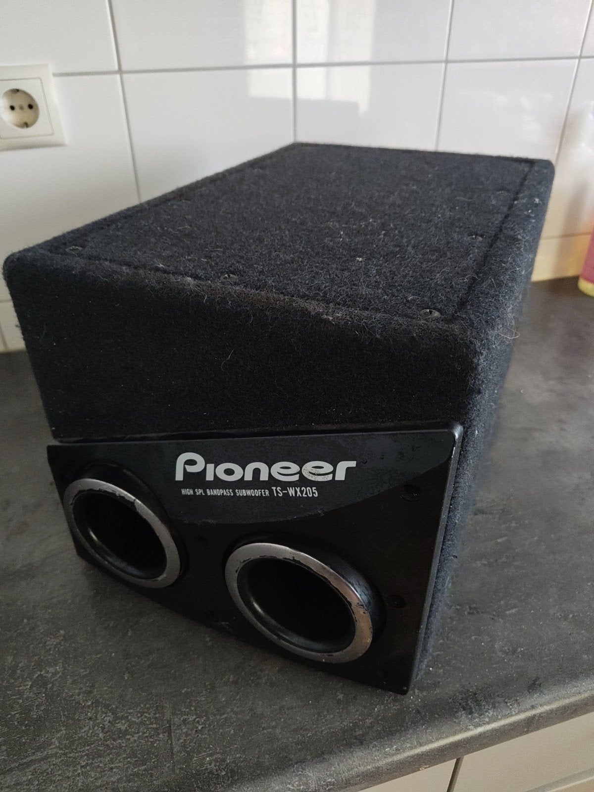 Vintage Pioneer TS-WX205 High SPL Bandpass Subwoofer, Auto diversen, Autoradio's, Gebruikt, Ophalen of Verzenden