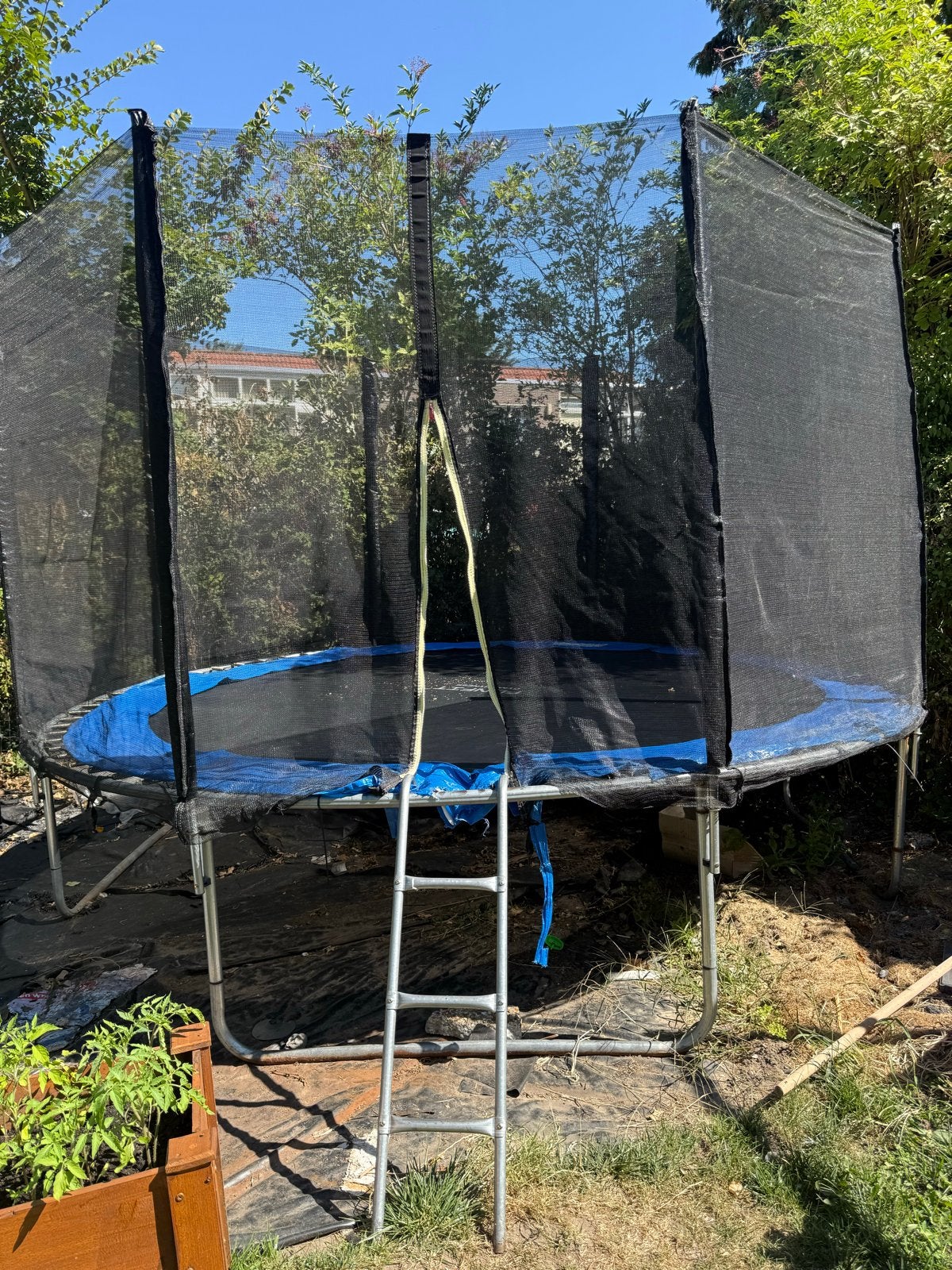 Trampoline 374cm, Kinderen en Baby's, Speelgoed | Buiten | Trampolines, Ophalen, Gebruikt