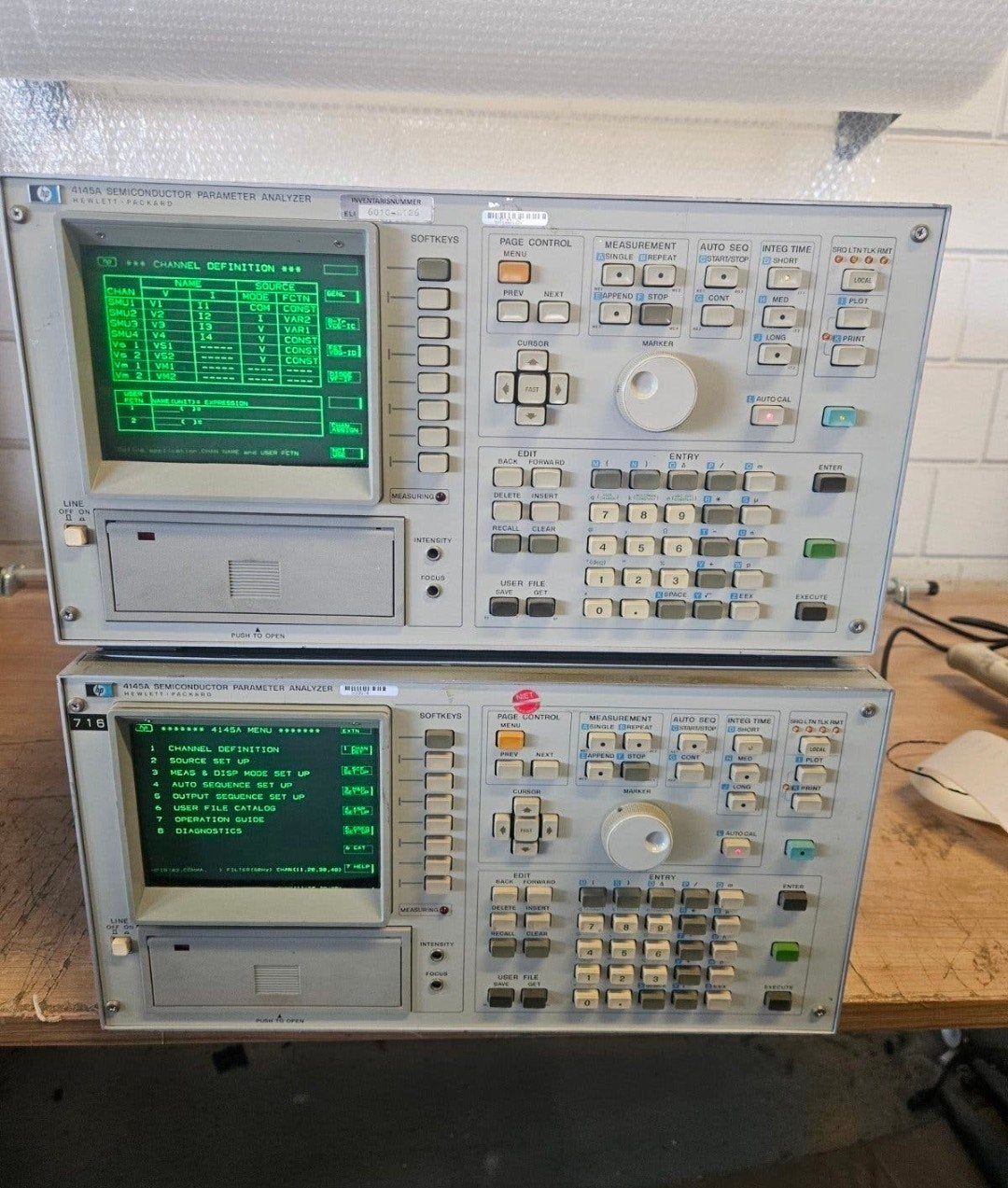 HP 4145A Analyzer, Ophalen
