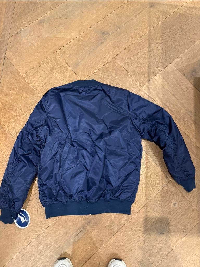 Donkerblauwe NASA bomberjack, Kleding | Heren, Ophalen of Verzenden, Nieuw, Blauw