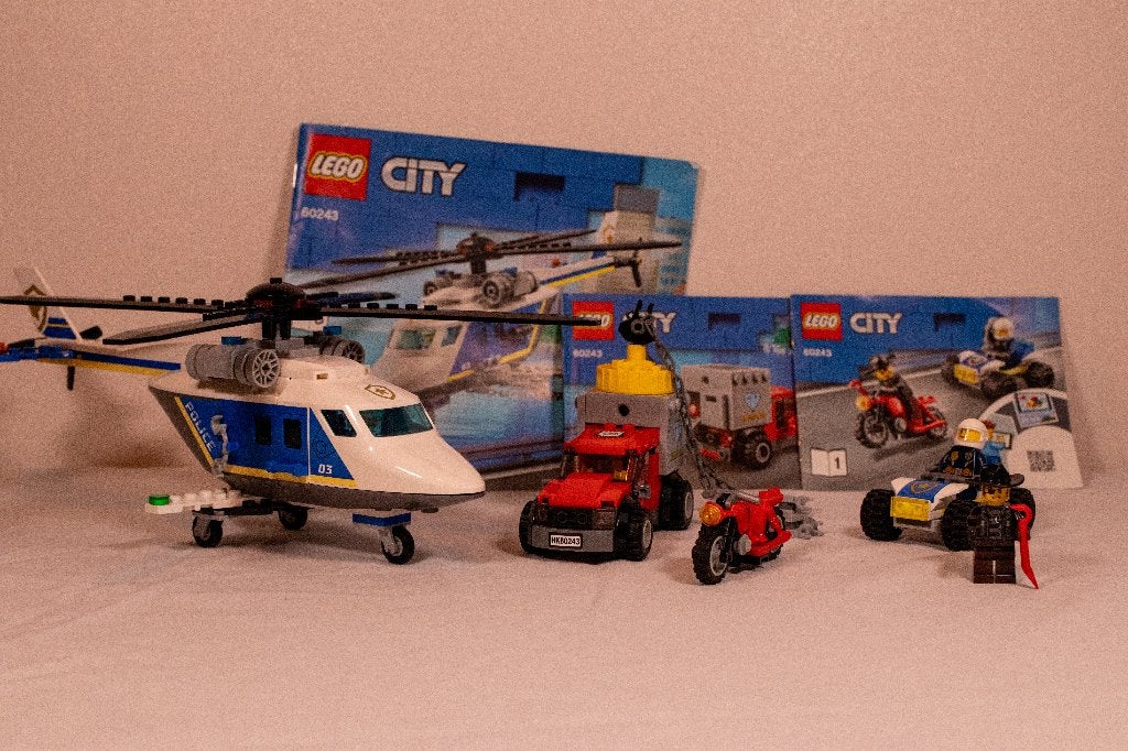Lego city 60243 Politiehelikopter achtervolging, City, Lego, Inclusief instructies, Ophalen of Verzenden