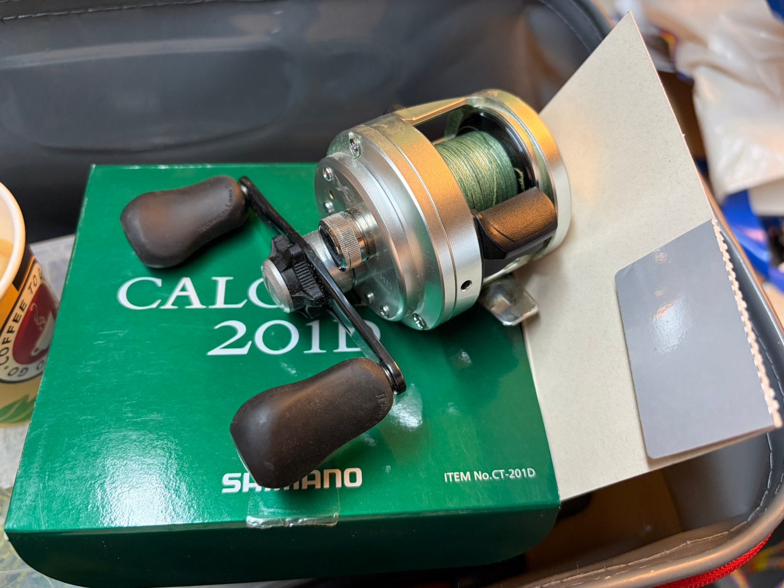 Shimano calcutta 201B, Watersport en Boten, Ophalen, Zo goed als nieuw, Molen