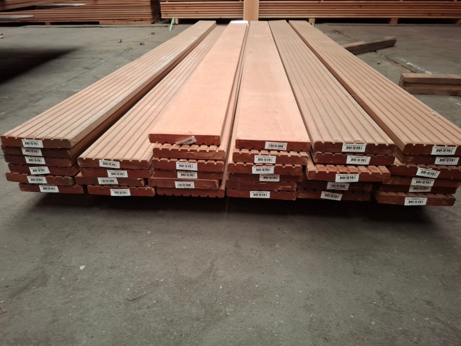partij 30 st hardhout vlonderplanken 245 cm bezorgen mogelij, Tuin en Terras, Terrasdelen en Vlonders, Ophalen, Nieuw, A, Hout