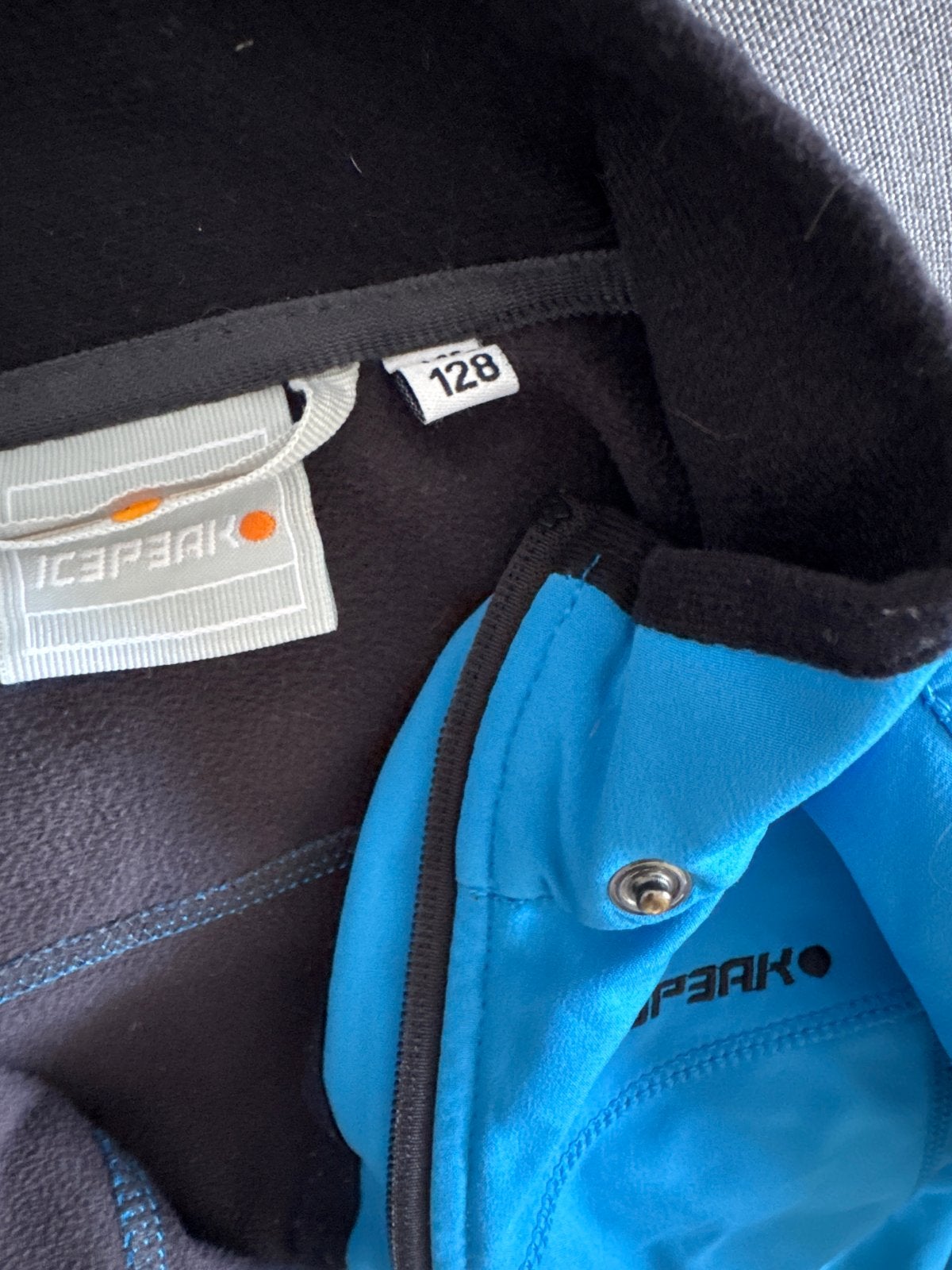 Icepeak Softshell Jas Maat 128 Blauw, Ophalen of Verzenden, Zo goed als nieuw