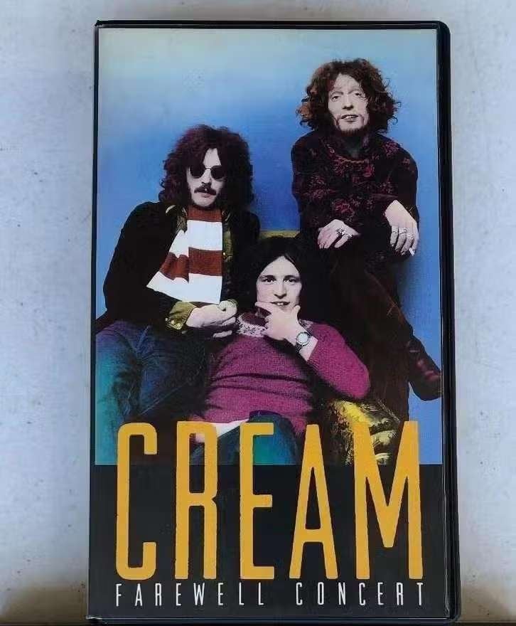 VHS Cream - Farewell Concert 041 440 2 PAL videoband, Gebruikt, Alle leeftijden, Muziek en Concerten, Ophalen of Verzenden