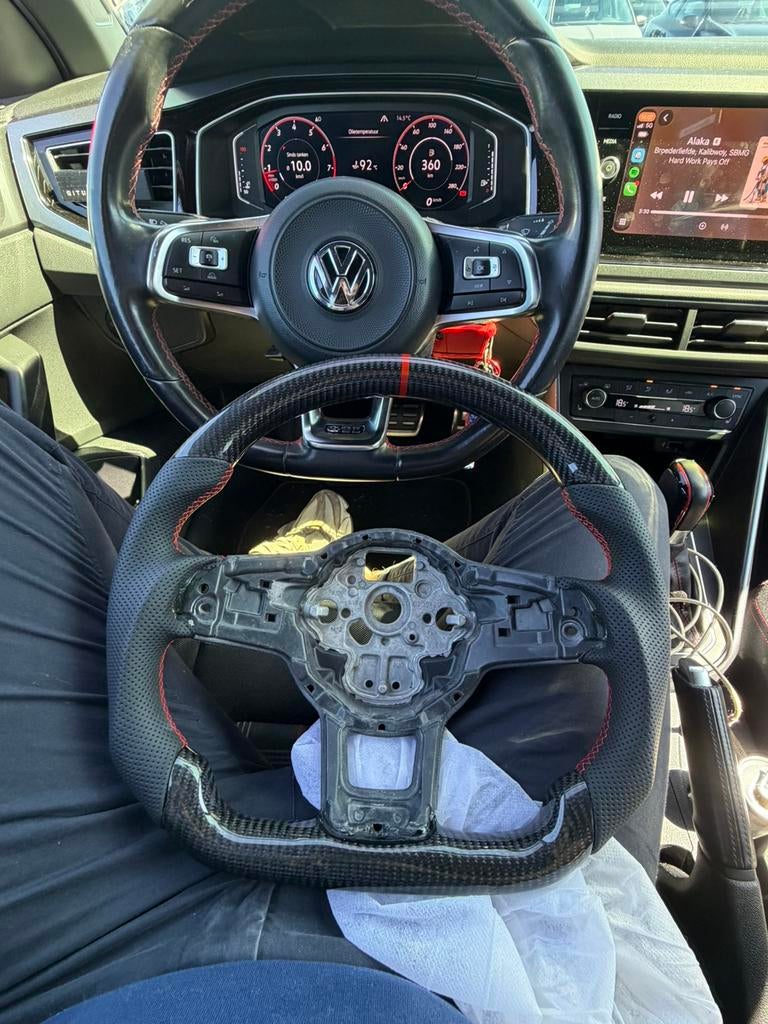 VW Polo GTI AW / Golf 7 GTI Carbon Stuur Flat Bottom, Auto-onderdelen, Besturing, Ophalen of Verzenden, Nieuw, Volkswagen