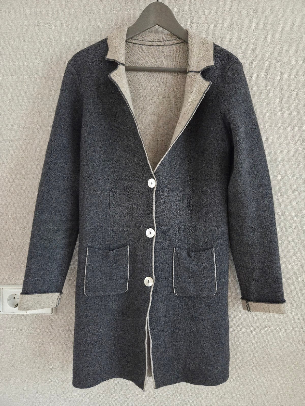 Belluna Pauline vest Maat 38 40 - Grijs/Beige, Maat 38/40 (M), Belluna, Ophalen of Verzenden, Zo goed als nieuw