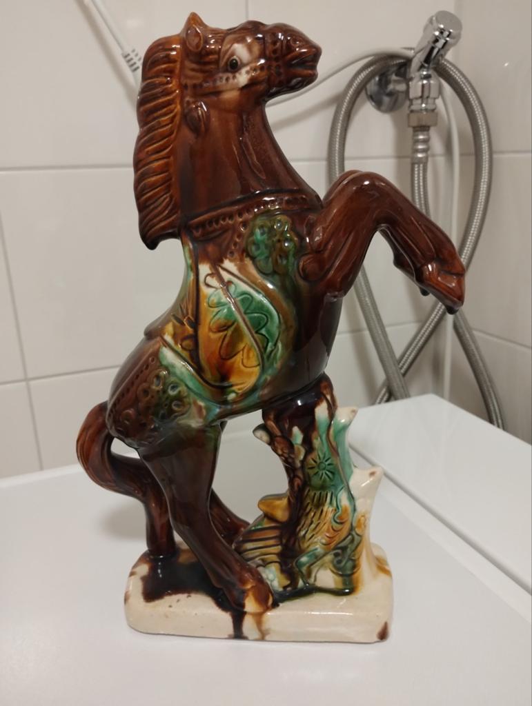 Oud majolica keramiek paard, Ophalen of Verzenden