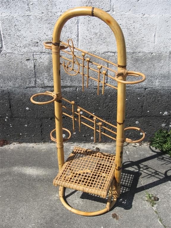 Plantenstandaard '60s ( rotan ) Retro/Vintage/Design, Ophalen, Overige typen