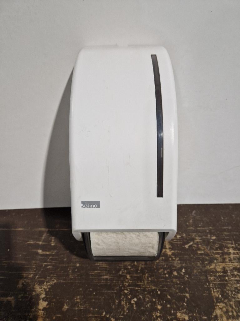 Satino toiletrol dispenser, Ophalen of Verzenden, Gebruikt, Wit, Overige typen
