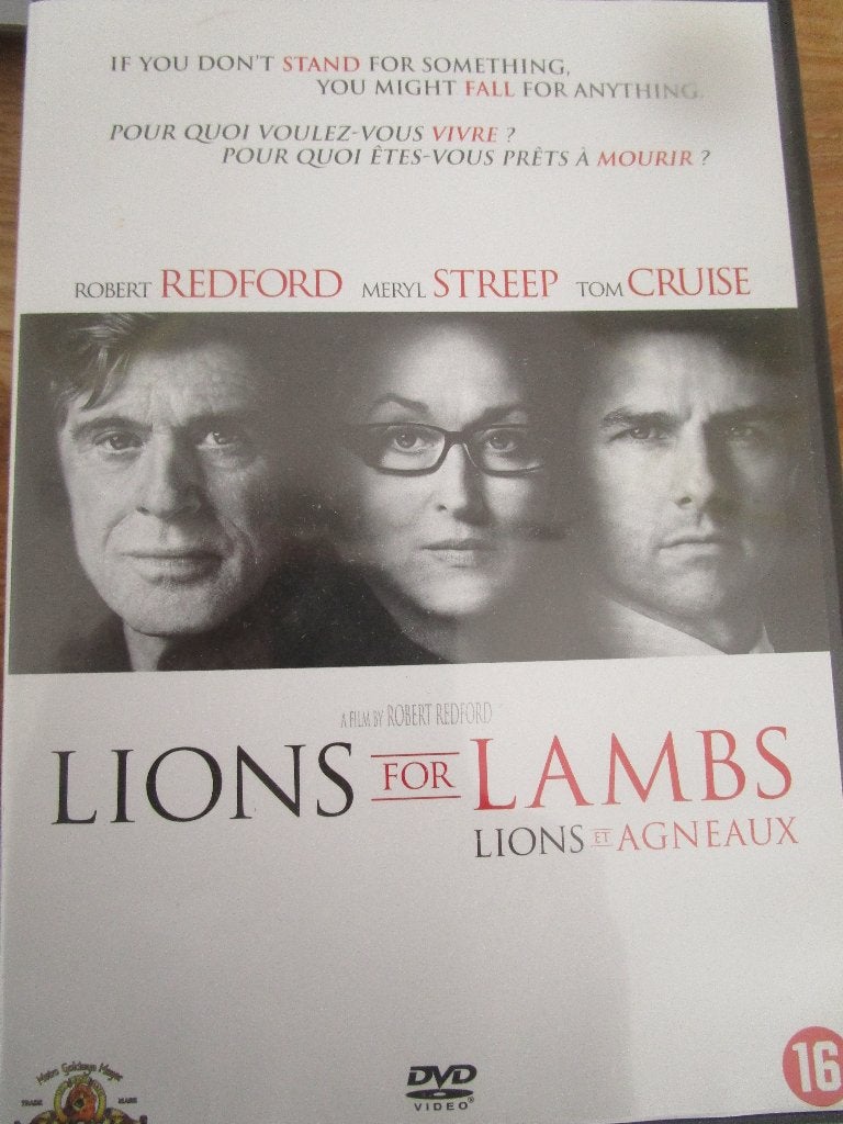 dvd Lions for lambs, Vanaf 16 jaar, Ophalen of Verzenden, Zo goed als nieuw