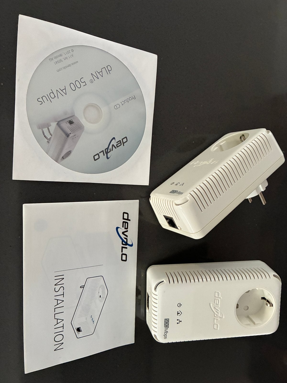 Devolo dLAN 500 AVplus Powerline Adapter Set, Computers en Software, Powerlines, Ophalen of Verzenden, Gebruikt
