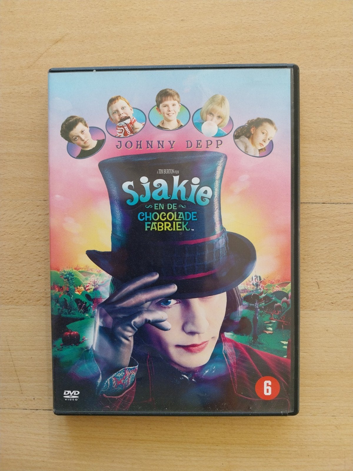 Sjakie en de Chocoladefabriek DVD - Tim Burton, Gebruikt, Nederlands, Ophalen of Verzenden, Vanaf 6 jaar