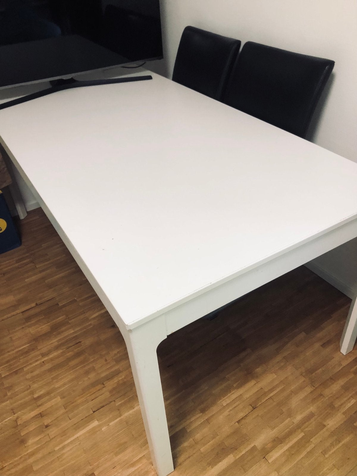 Ikea Ekedalen eettafel, uitschuifbaar, wit, Ophalen, Gebruikt, 50 tot 100 cm, 150 tot 200 cm