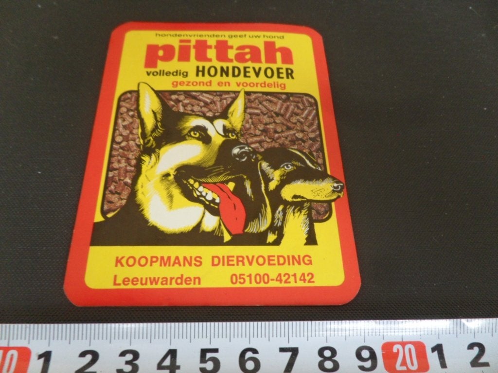 sticker koopmans diervoeding leeuwarden pittah 083, Ophalen of Verzenden, Zo goed als nieuw