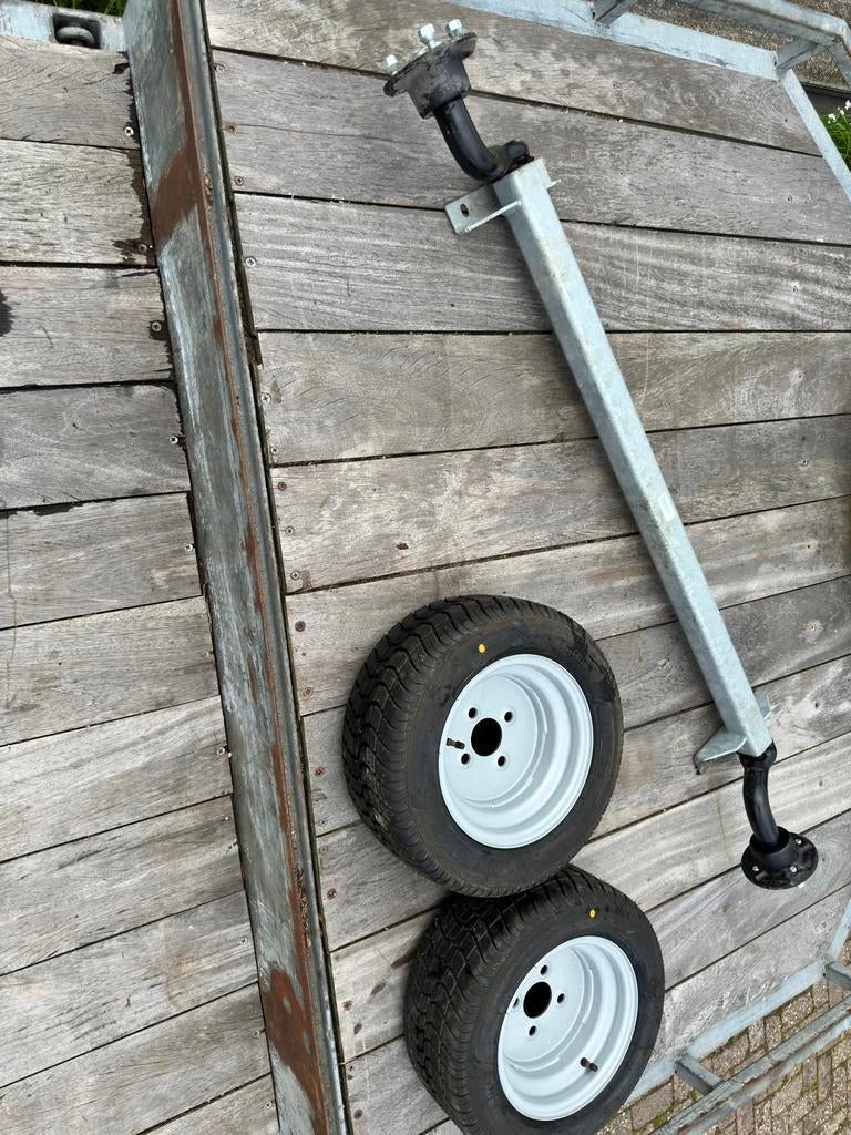 Knott ongeremde as 750kg met 2 nieuwe banden + velgen, Auto diversen, Ophalen, Nieuw