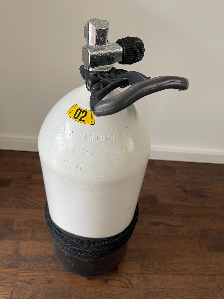 Duikfles 12 liter, Watersport en Boten, Duiken, Ophalen, Gebruikt, Duikfles