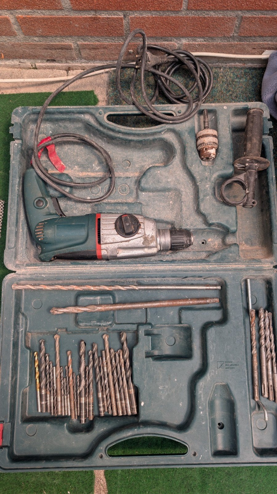 Metabo Boorhamer met Boorbitset en Koffer, Ophalen, Boor- en/of Breekhamer, Klopboormechanisme, Gebruikt