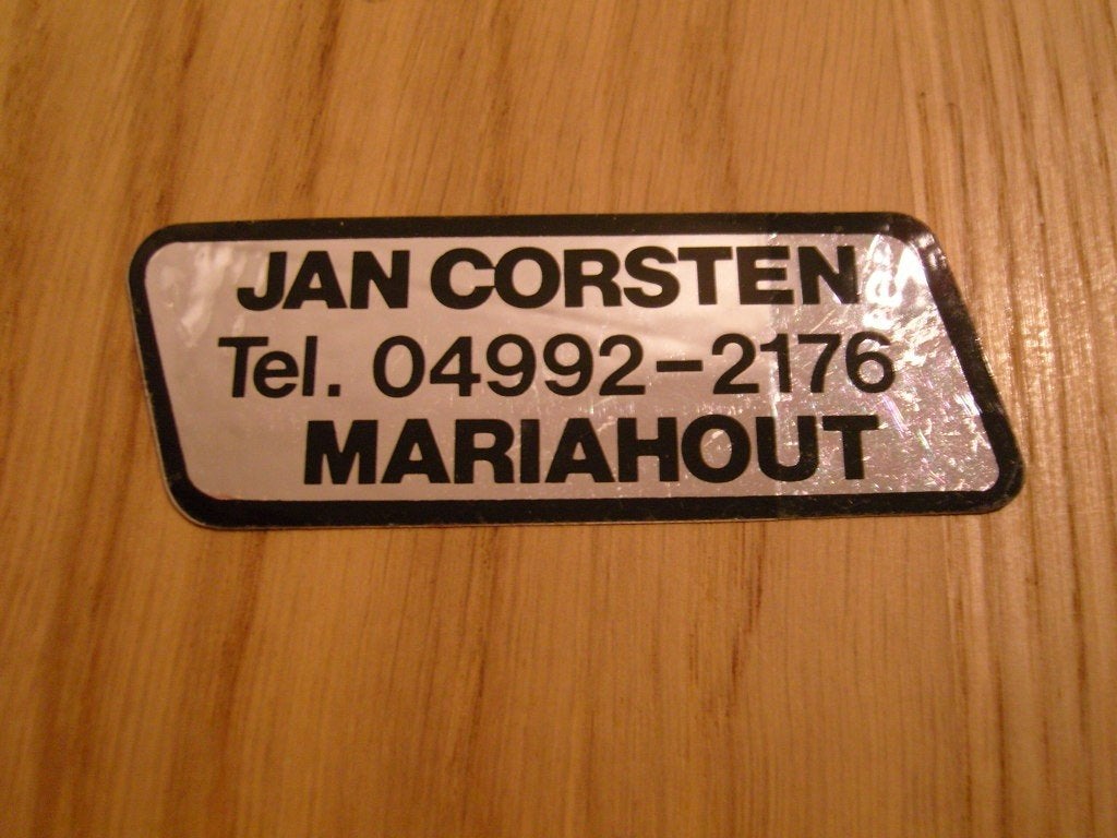 sticker folie mariahout JAN CORSTEN opel, Verzamelen, Ophalen, Zo goed als nieuw