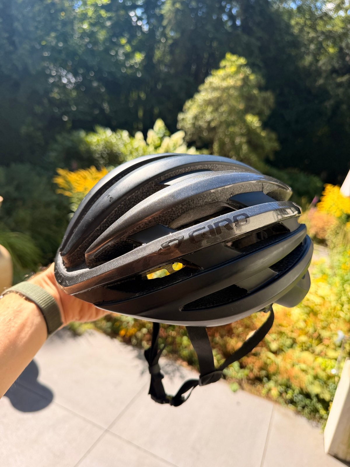 Giro fietshelm - Zwart, maat M, Ophalen of Verzenden, Gebruikt, M, Heer of Dame