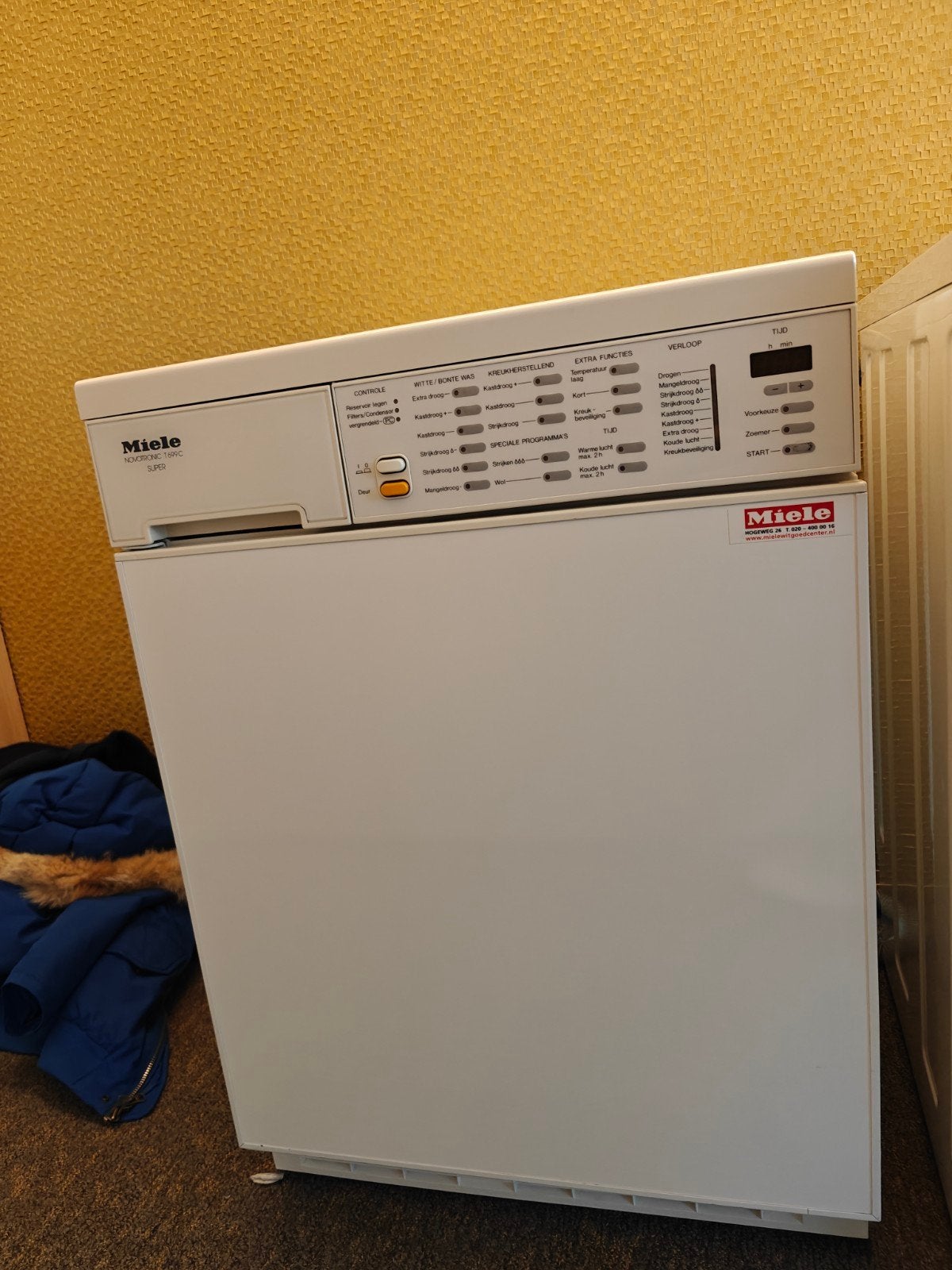 Miele Novotronic T699C SUPER Wasdroger - Betrouwbaar, Witgoed en Apparatuur, Wasdrogers, Ophalen, 6 tot 8 kg, Gebruikt, Luchtafvoer