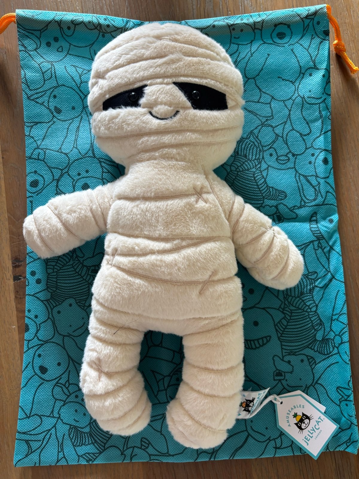 Jellycat Mummy bob knuffel, Jellycat, Overige karakters, Overige typen, Nieuw