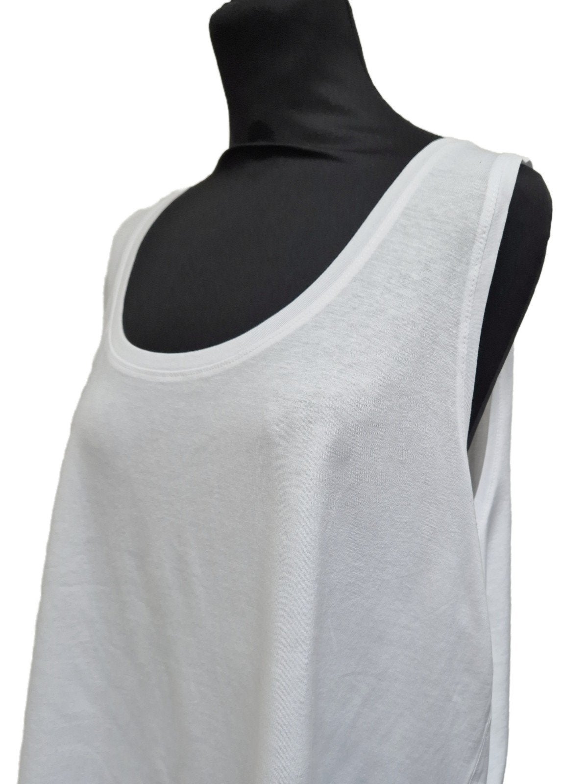 Mango wit katoenen tanktop, Mango, Wit, Maat 46/48 (XL) of groter, Nieuw