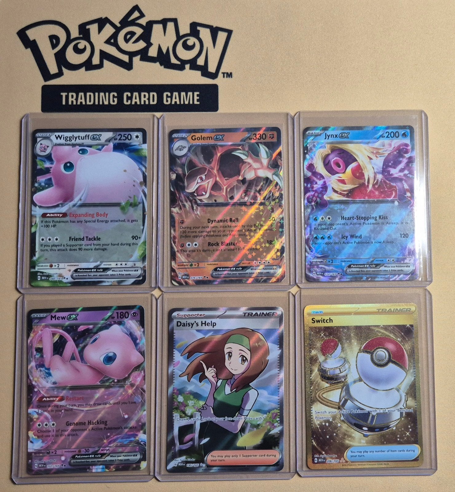 Mew 151 EX + Ultra Rare + Hyper Rare Pokémon Kaarten (2023), Verzenden, Zo goed als nieuw, Meerdere kaarten, Foil