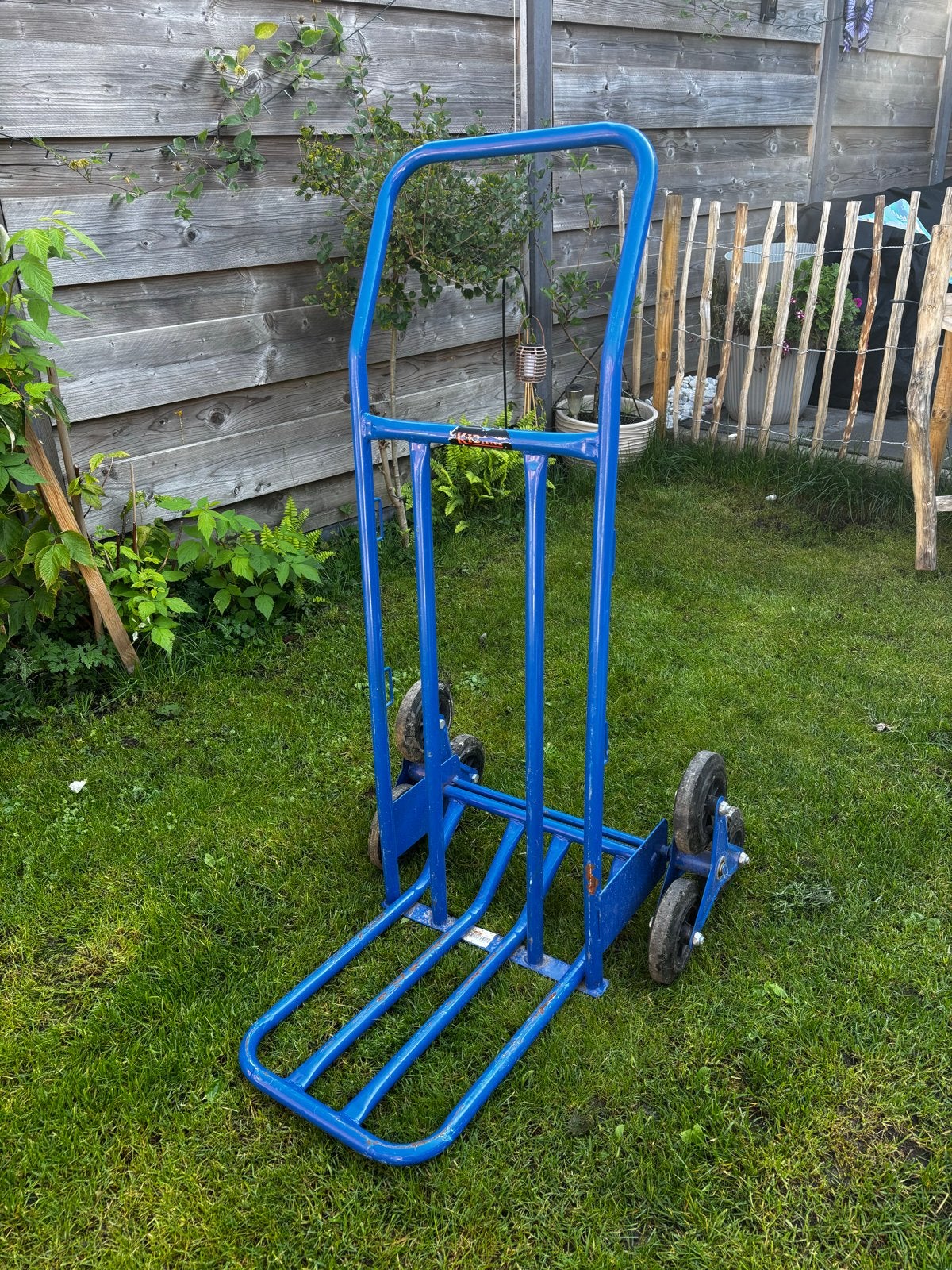 Steekwagen met traploperfunctie - Blauw, Doe-het-zelf en Verbouw, Ophalen, Gebruikt, Steekwagen