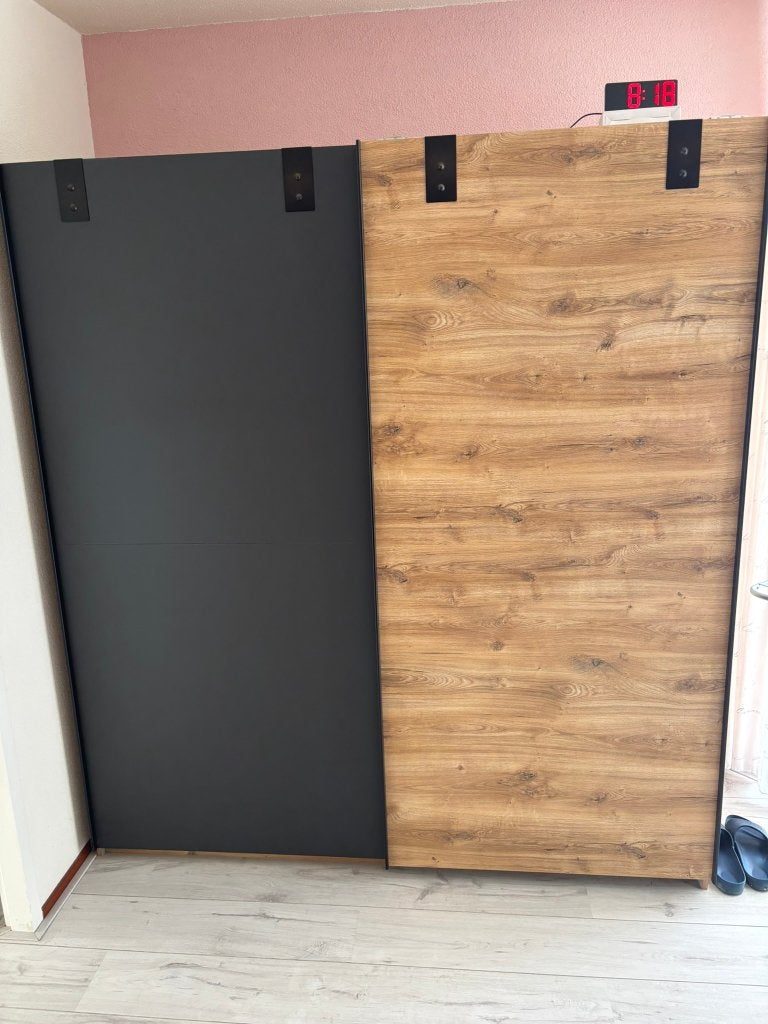 Kledingkast schuifdeur, Huis en Inrichting, Met deur(en), 150 tot 200 cm, Zo goed als nieuw, 150 tot 200 cm