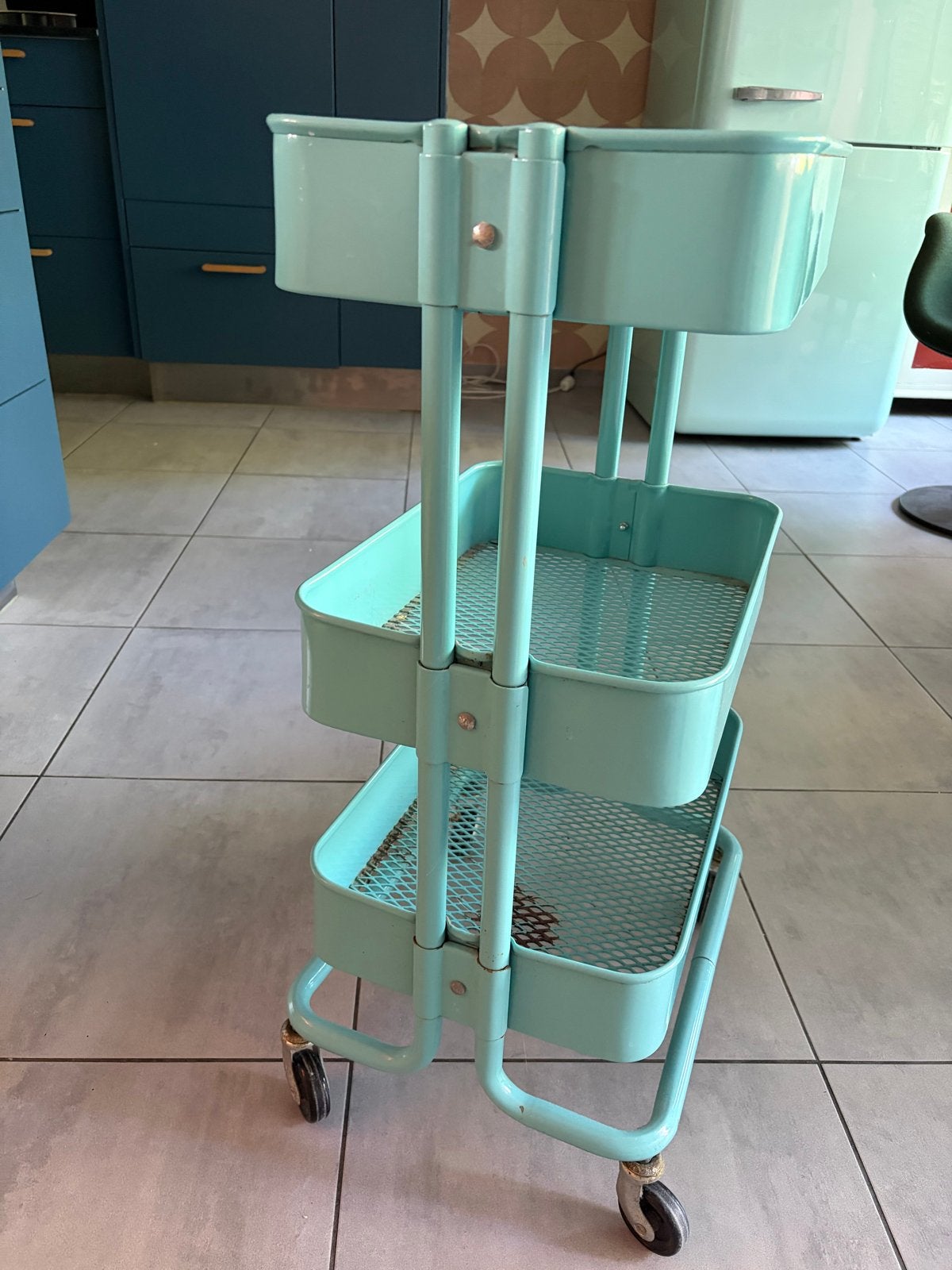 IKEA RÅSKOG roltafel/trolley - Gebruikt, Ophalen, Gebruikt, Meerkleurig, Metaal