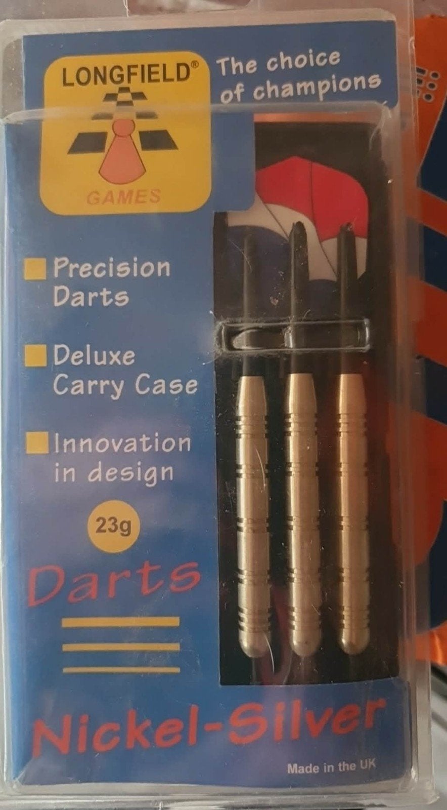 Longfield darts luxe nickel- silver, Sport en Fitness, Darts, Ophalen of Verzenden, Nieuw, Pijlen