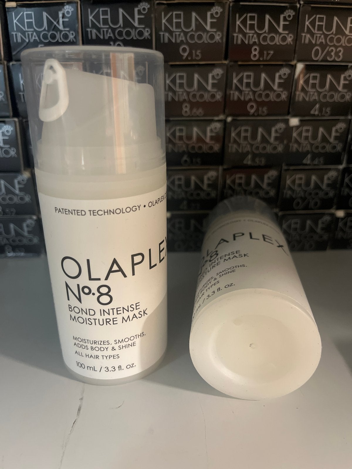 2 Olaplex No. 8 Bond Intense Moisture Mask - 100 ml, Ophalen of Verzenden, Nieuw, Haarverzorger of -hersteller