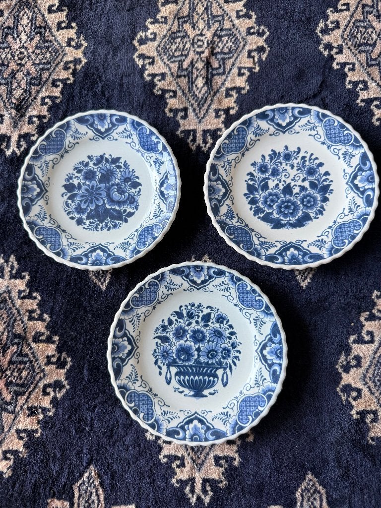 Bordstel 3 delig Delfts Blauw, Ophalen of Verzenden