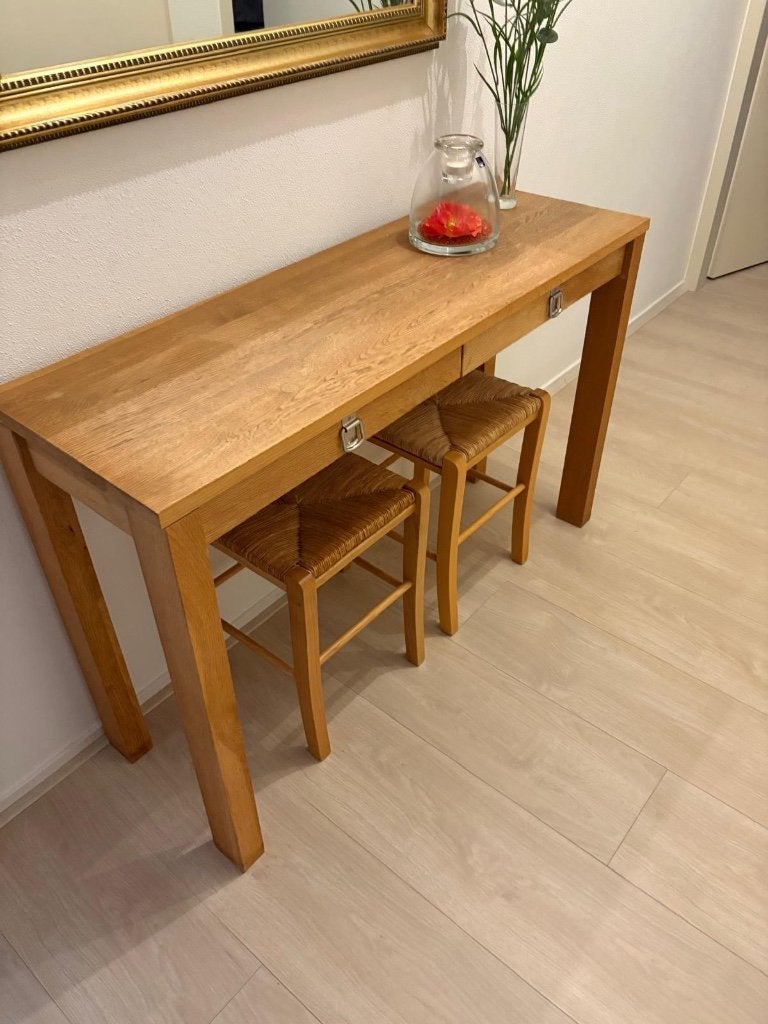 Sidetable met krukjes, Ophalen, 100 tot 150 cm, Zo goed als nieuw, 25 tot 50 cm