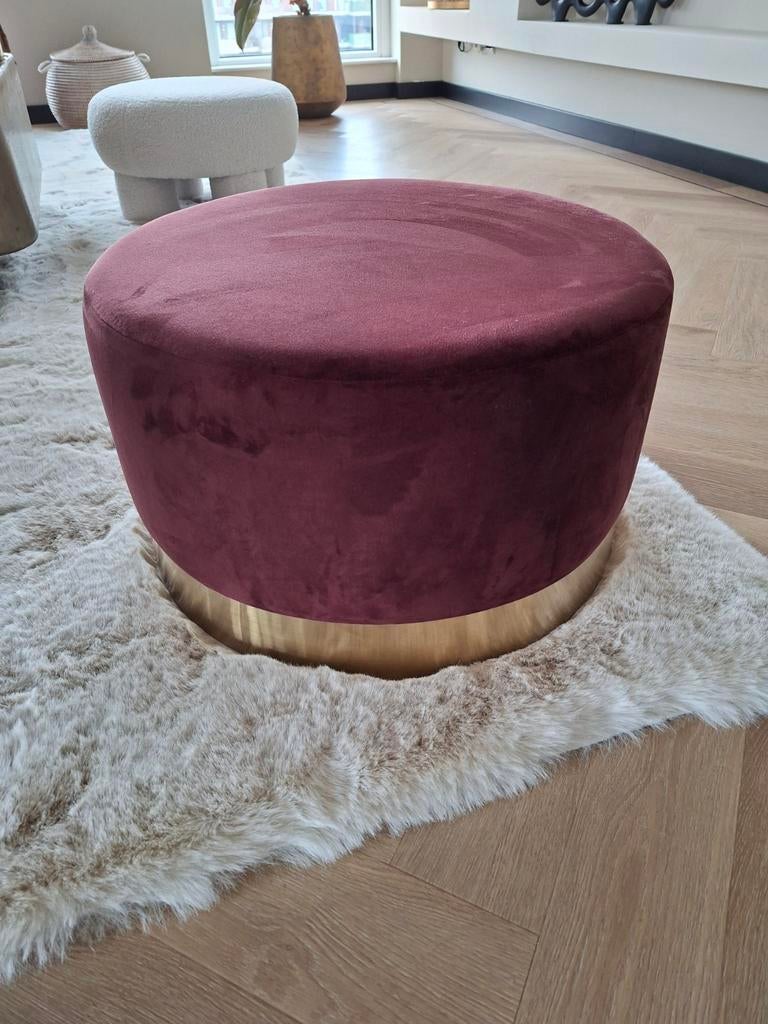 Ronde poef, Ophalen, Rond, 50 tot 75 cm, 50 tot 75 cm
