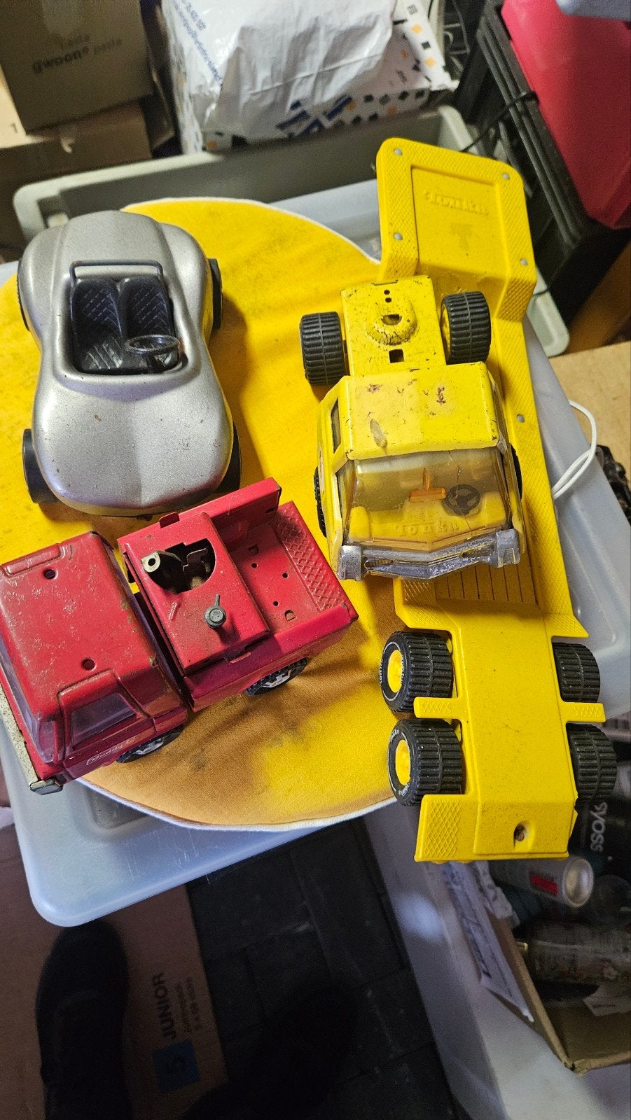 zolder vondst oude metalen Tonka auto's, Antiek en Kunst, Antiek | Speelgoed, Ophalen of Verzenden