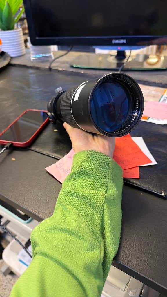 Luxe telelens - zwart, ., Overige typen, Ophalen of Verzenden, Zo goed als nieuw
