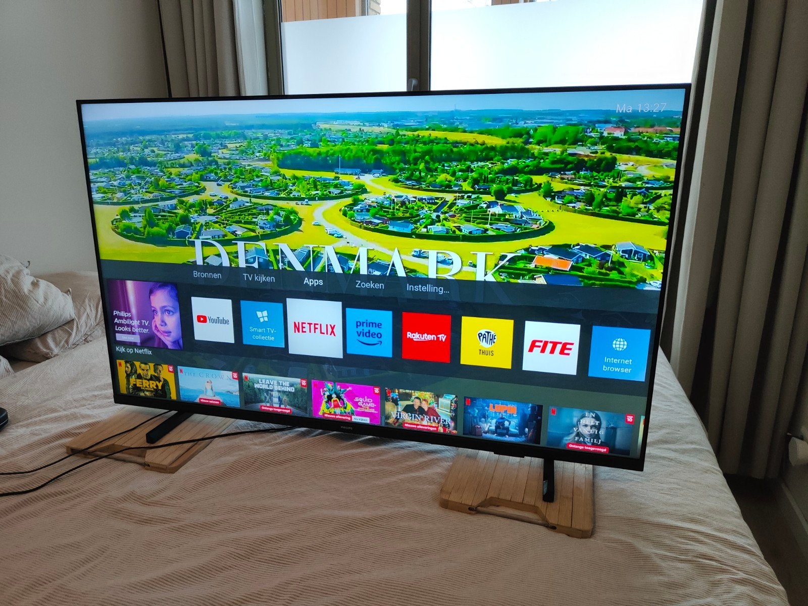 43 inch Philips 4k smart tv UHD, Audio, Tv en Foto, Televisies, Ophalen, Philips, LED, 50 Hz